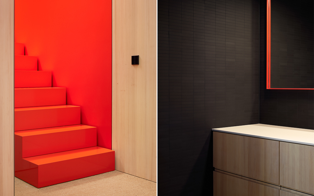 Loft M in Köln, Architekturfotografie und Interiorfotografie, Köln, Düsseldorf, Treppenhaus, Arbeitszimmer, Küche