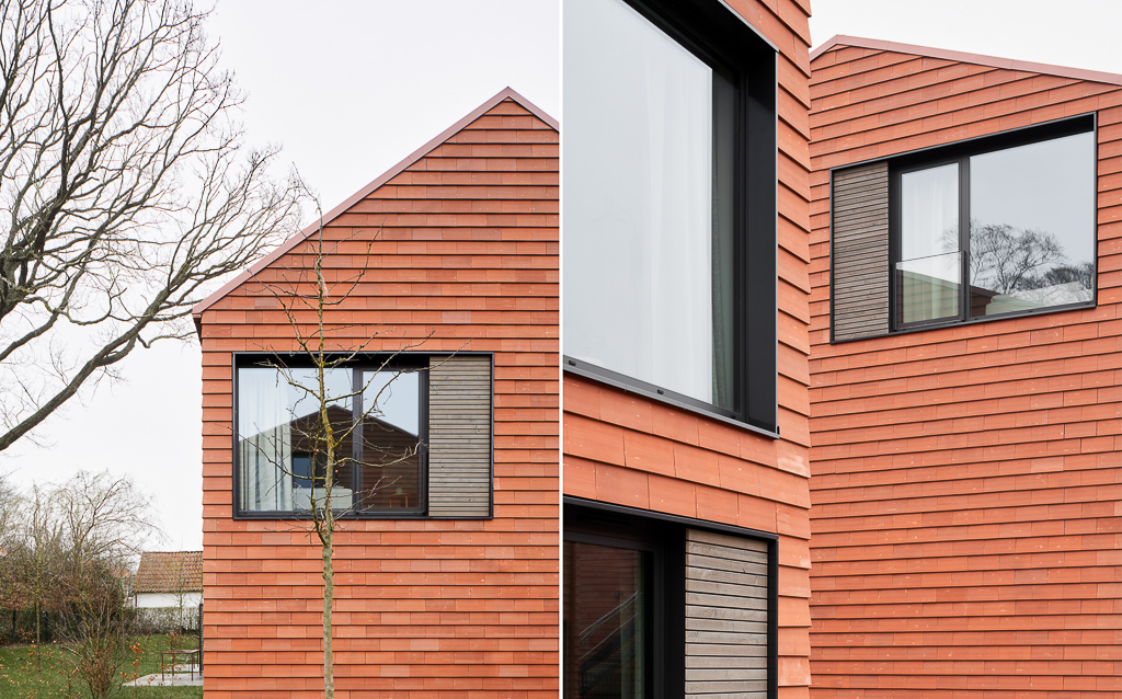 Architekturfotograf Ostsee, Außenaufnahmen bei Schnee, Ziegelfassade, Köln, Düsseldorf