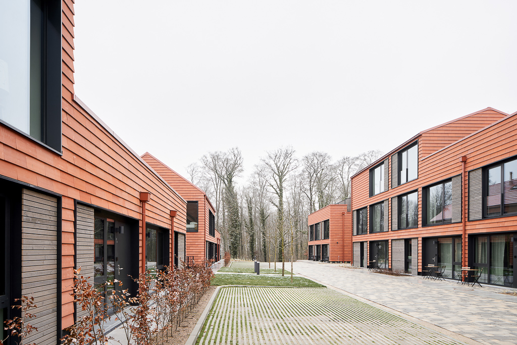 Architekturfotograf Ostsee, Außenaufnahmen bei Schnee, Ziegelfassade, Köln, Düsseldorf