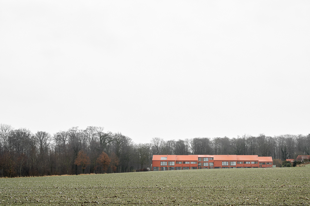 Architekturfotograf Ostsee, Außenaufnahmen bei Schnee, Ziegelfassade, Köln, Düsseldorf